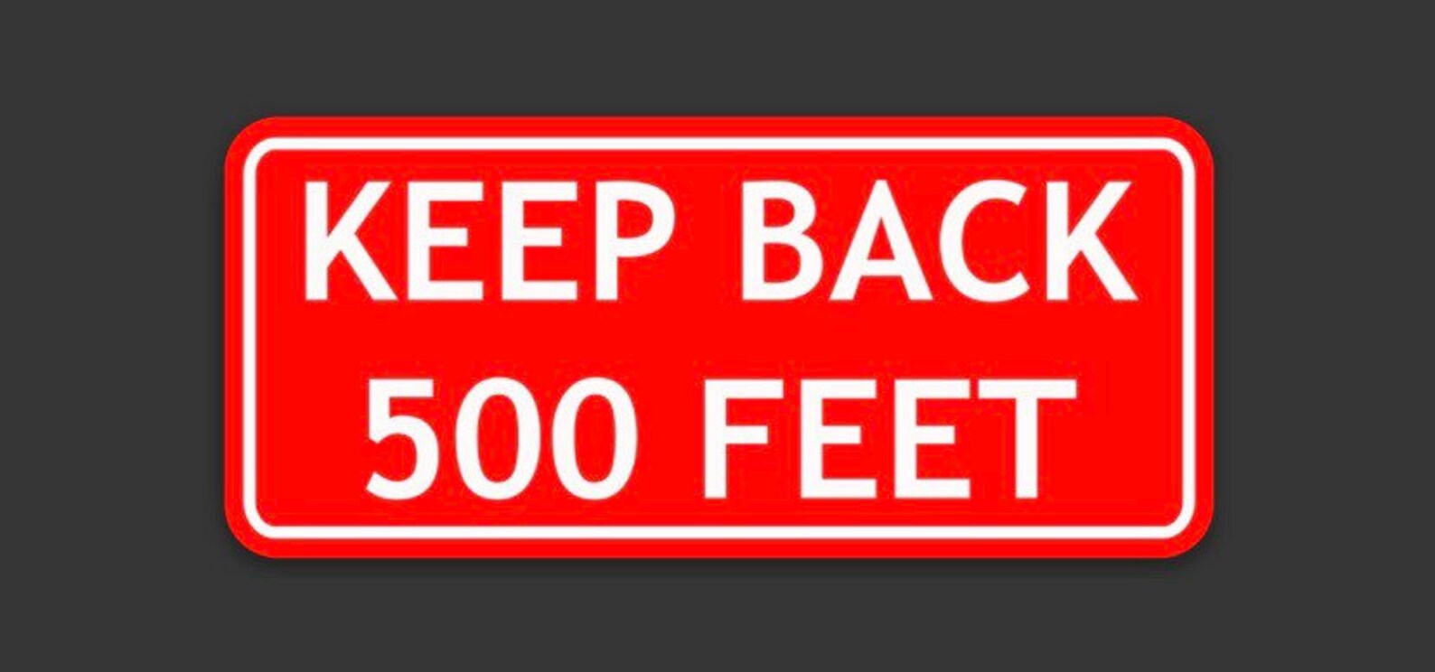 KEEP BACK Sticker Etsy