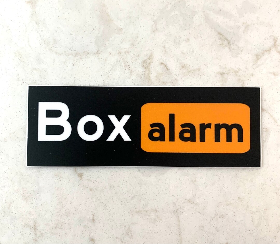 Box Alarm Sticker - Etsy