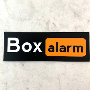 Box Alarm Sticker