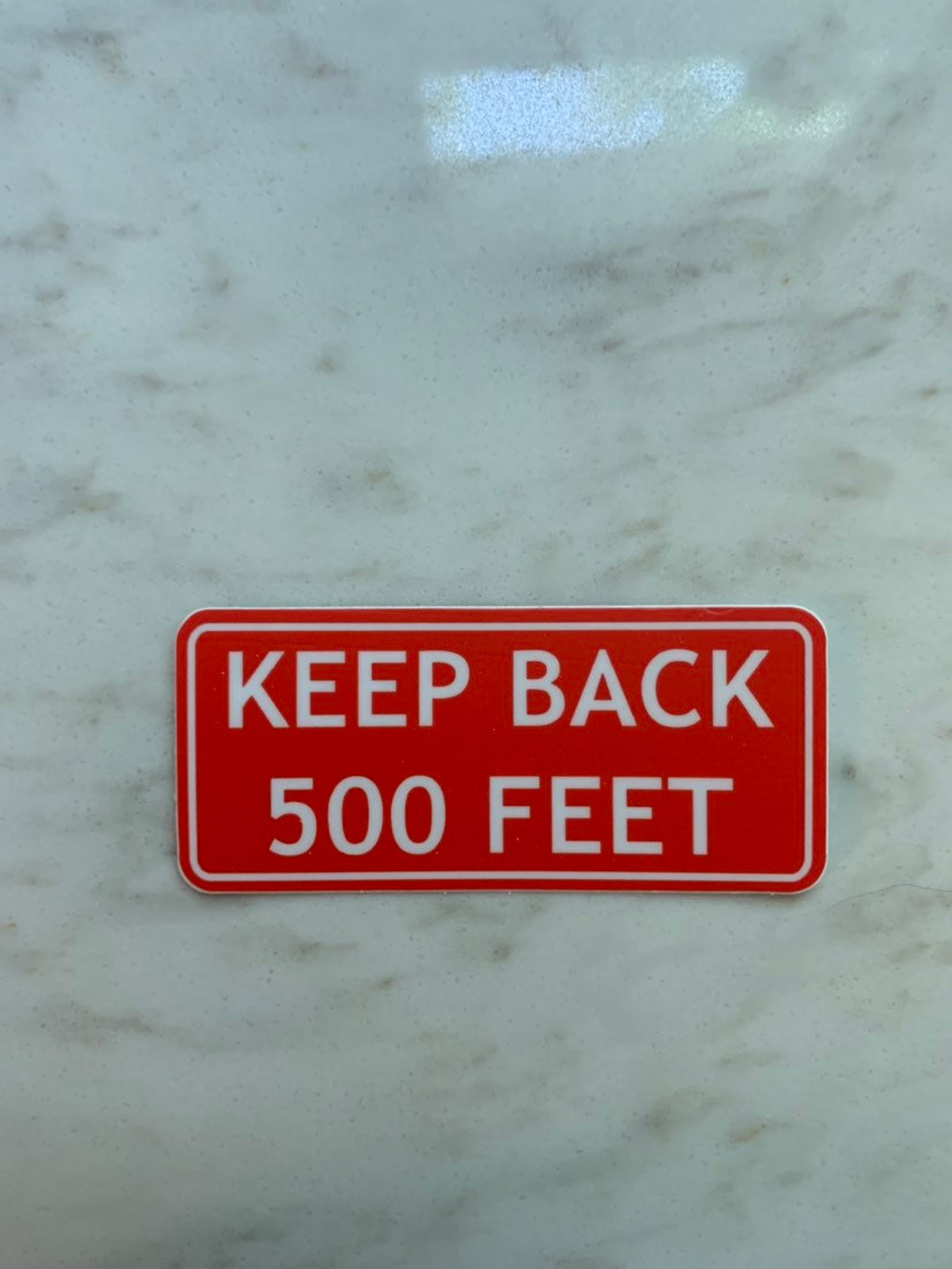 KEEP BACK Sticker Etsy
