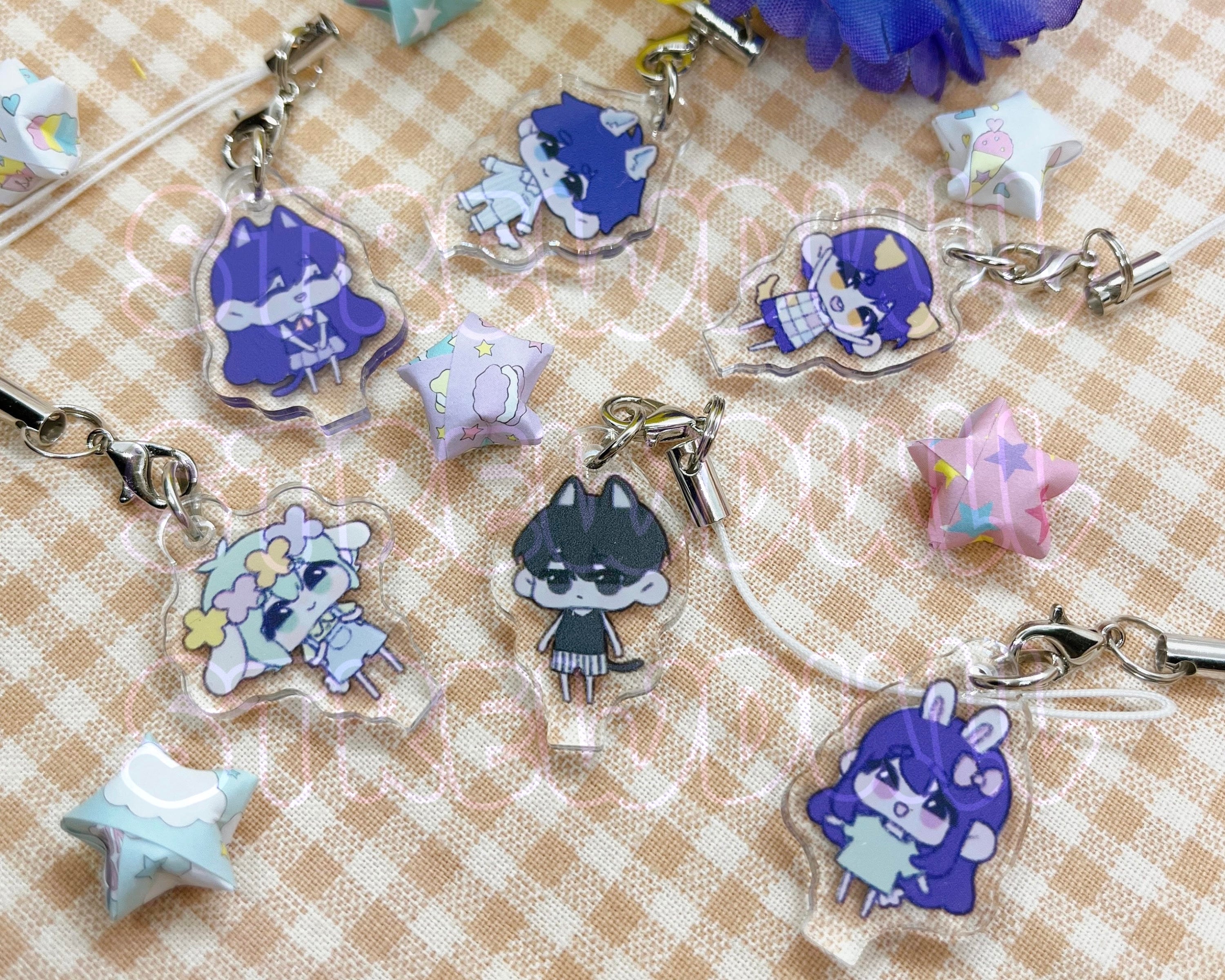 Omori Double-Sided Smol Phone Charms
