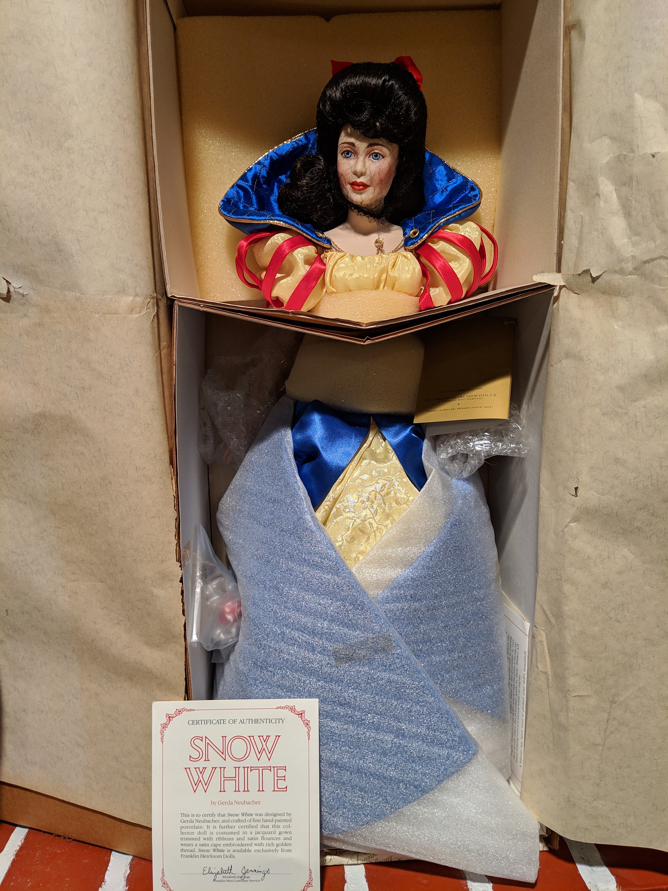 franklin heirloom dolls snow white