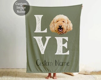 Custom Pet Photo Blanket: Personalized Dog or Cat Blanket