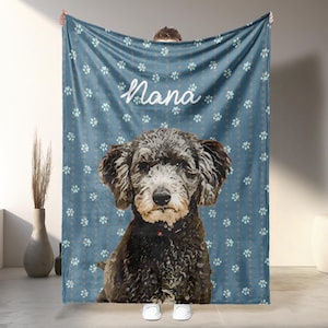 Manta personalizada con foto para mascotas: Manta personalizada para perros o gatos