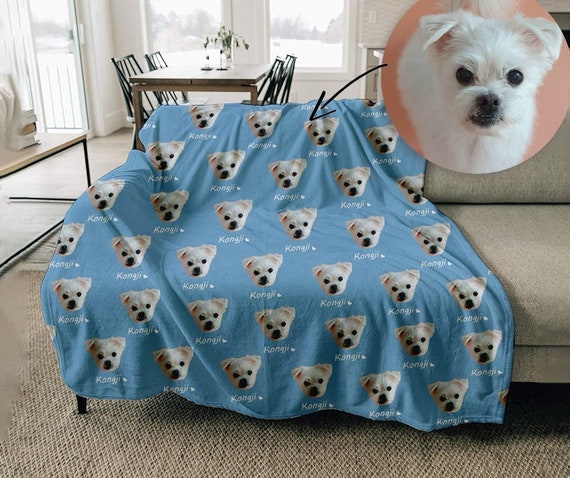 Dog blankets with names sale