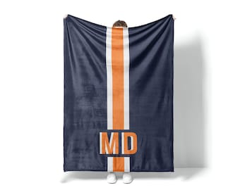 Plüschdecke mit Monogramm: Personalisierte Minky oder Sherpa Decke