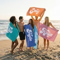 Personalized Beach Towel: Bold Font Custom Name, Vacation Gift