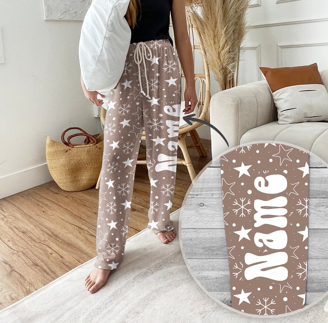 Personalized Pajama Pants: Custom Name Soft Lounge Pants - Etsy