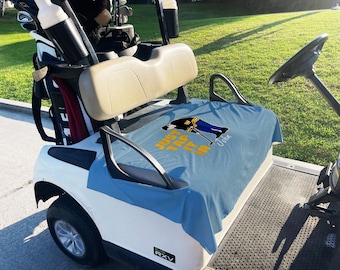 Custom Monogrammed Golf Cart Seat Cover: Happy Gilmore Style