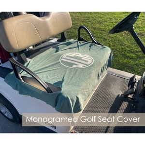 Custom Monogrammed Premium Cloth Golf Cart Seat Cover