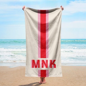 NEW Style Personalized Beach Towel Personalized Name Bath Towel Custom Pool Towel Beach Towel With Name Outside Birthday Vacation Gift