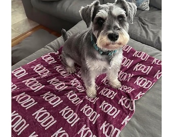 Personalized Kids Name Blanket: Custom Minky or Sherpa Fleece