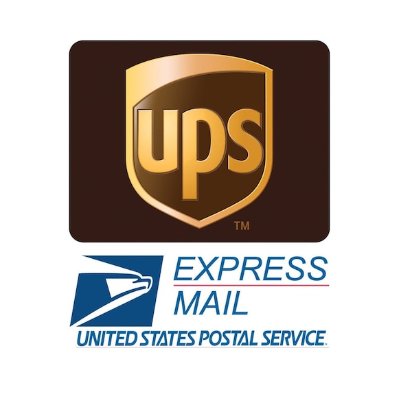 Express shipping via UPS or USPS Express Shipping