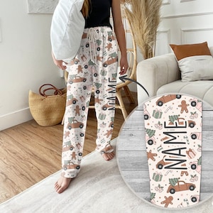 Personalized Christmas Pajama Pants: Groovy Holiday Family PJs