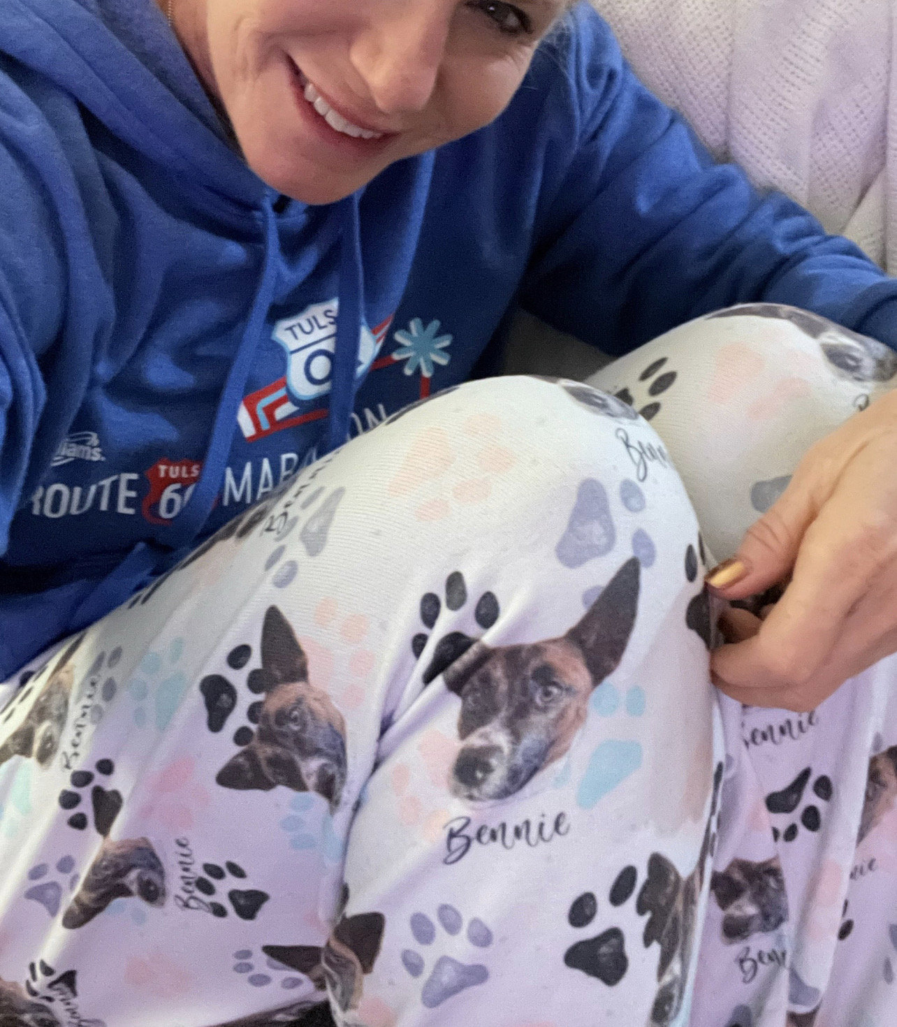 Custom Paw Design Pet Multi-color Paw Portrait Pajama pants Using Pet Photo + Name Custom Dog Personalized Pajama Pants Photo Pants