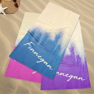 Tie Dye Design Personalized beach towel