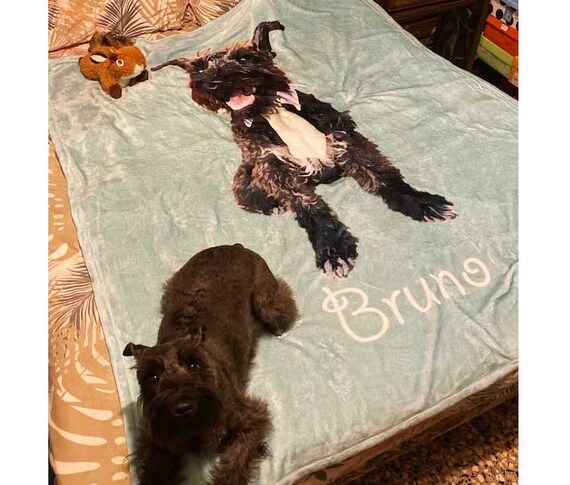 Monogrammed top dog blankets