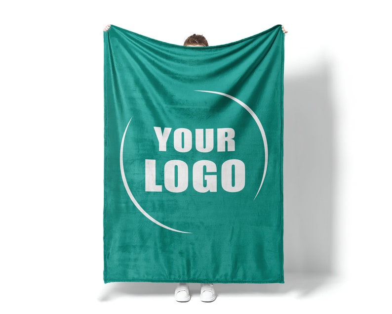 Custom Logo Blanket, Personalized Text Blanket, Appreciation Gift for