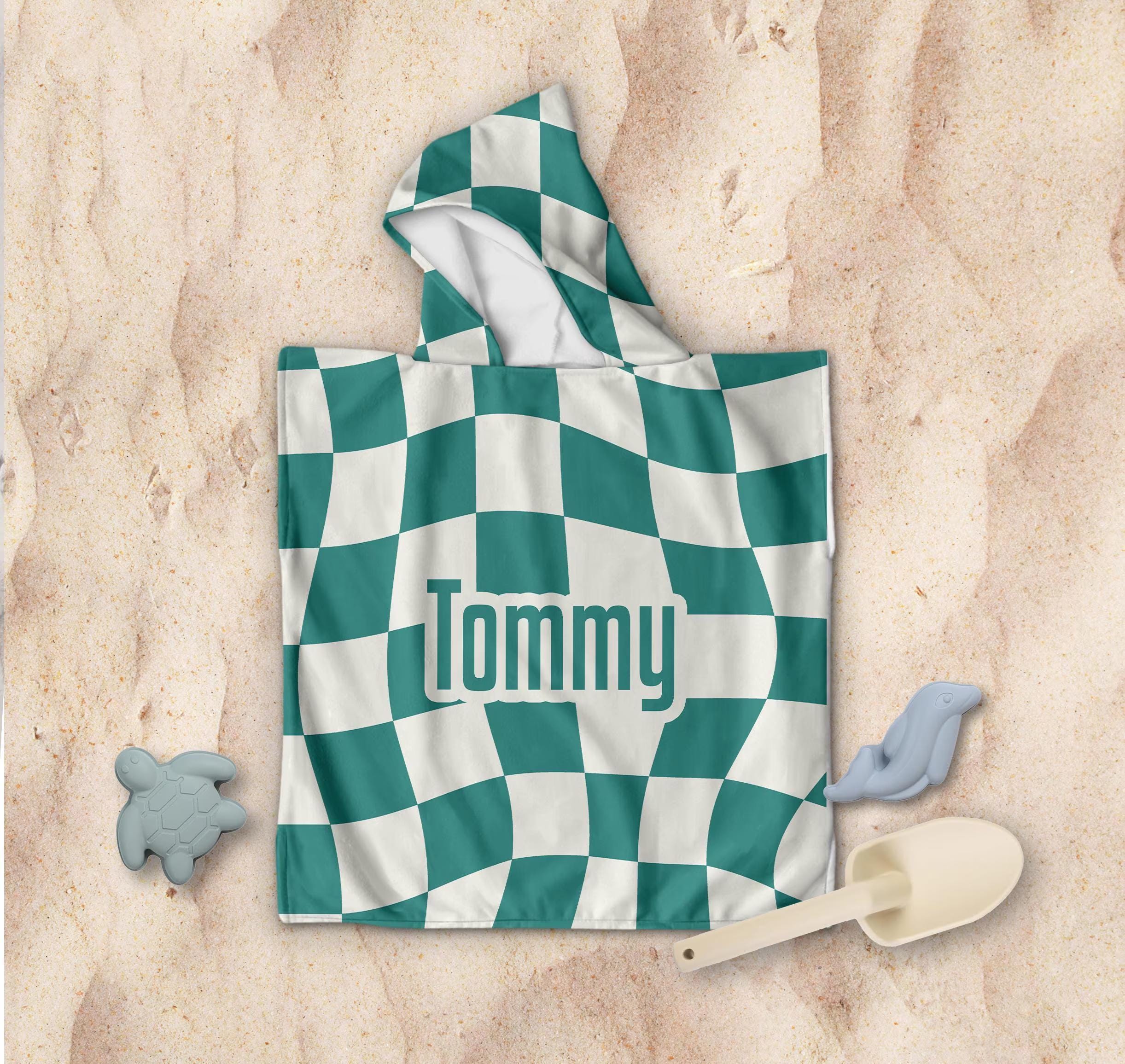 タオル MATIN KIM LOGO CHECKBOARD BEACH TOWEL MATIN KIM] LOGO CHECKBOARD BEACH TOWEL IN BLACK | もごつ