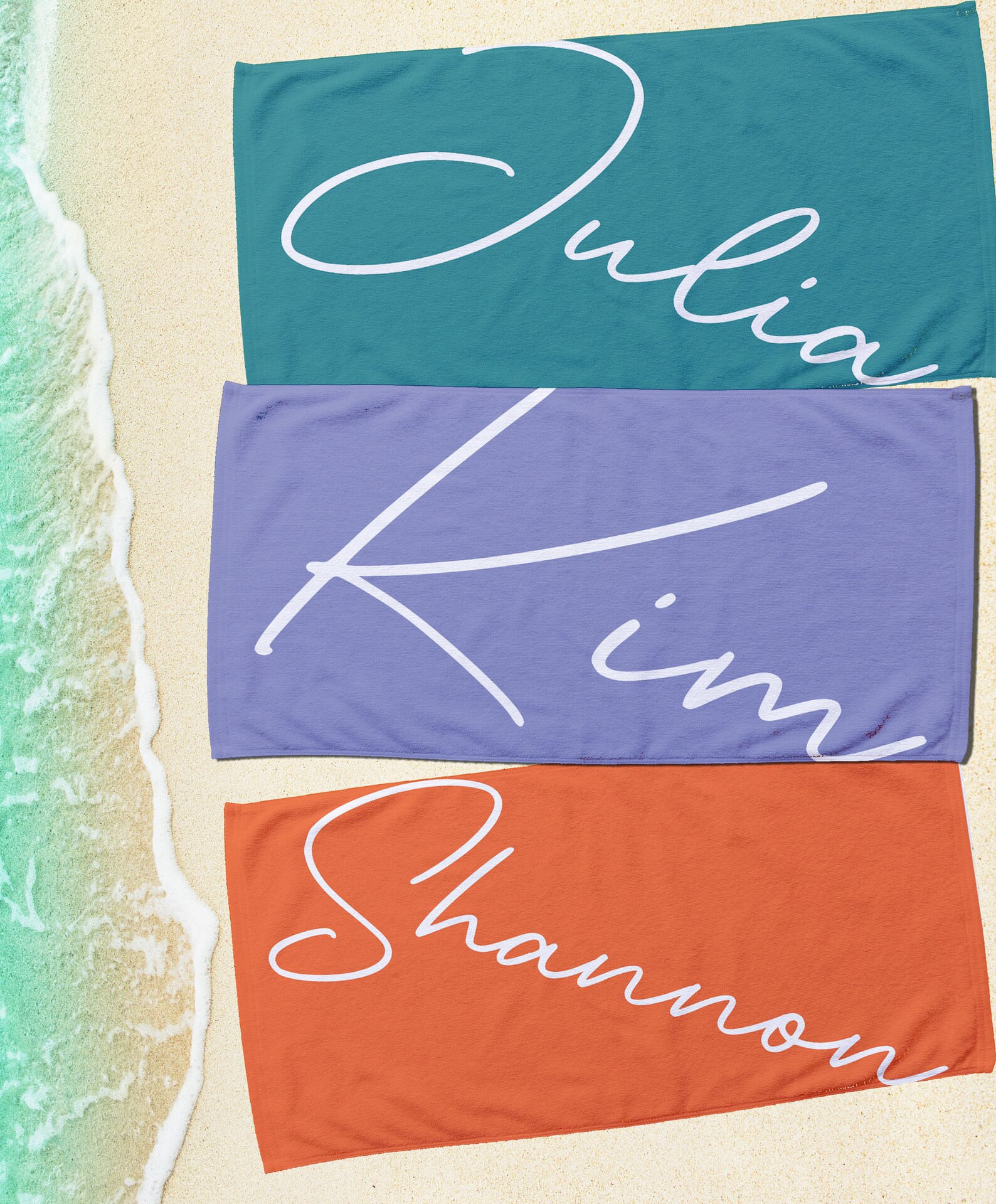 Personalized Beach Towel Beach Towel With Name Custom Beach Etsy