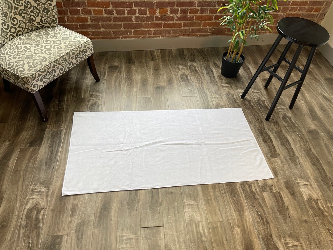 Sublimation Blank Beach Towel Sublimation Premium 100 Cotton Front, Poly Back Large 30x60 Inch