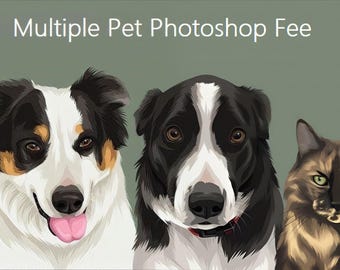 Multiple Pet Photoshop Fee