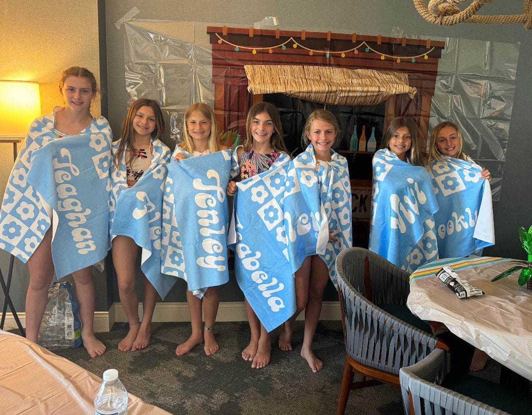 NEW Style Personalized Beach Towel With Name, Custom Beach Towel Gift ...