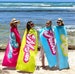 RETRO Style Personalized Beach Towel Personalized Name Bath Towel Custom Pool Towel Beach Towel With Name Outside Birthday Vacation Gift 