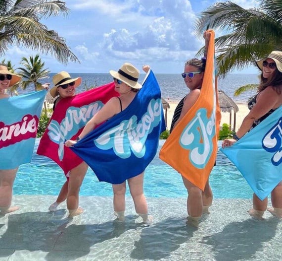 MATIN KIM LOGO CHECKBOARD BEACH TOWEL Personalized Checkerboard