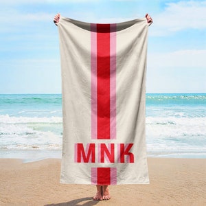 NEW Style Personalized Beach Towel Personalized Name Bath Towel Custom Pool Towel Beach Towel With Name Outside Birthday Vacation Gift