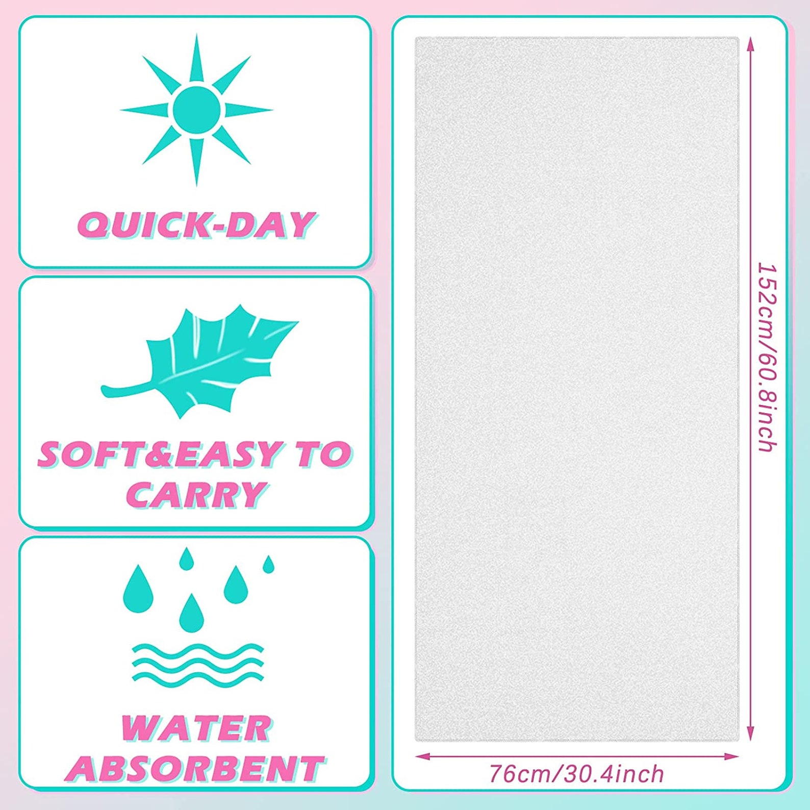 Sublimation Blank Beach Towel Sublimation Premium 100 Cotton Etsy