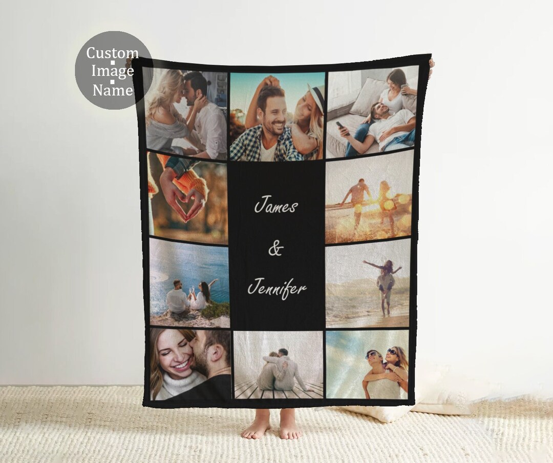 Customizable Photo Blanket Mothers Day Quilt Memorial Silk Baby Best