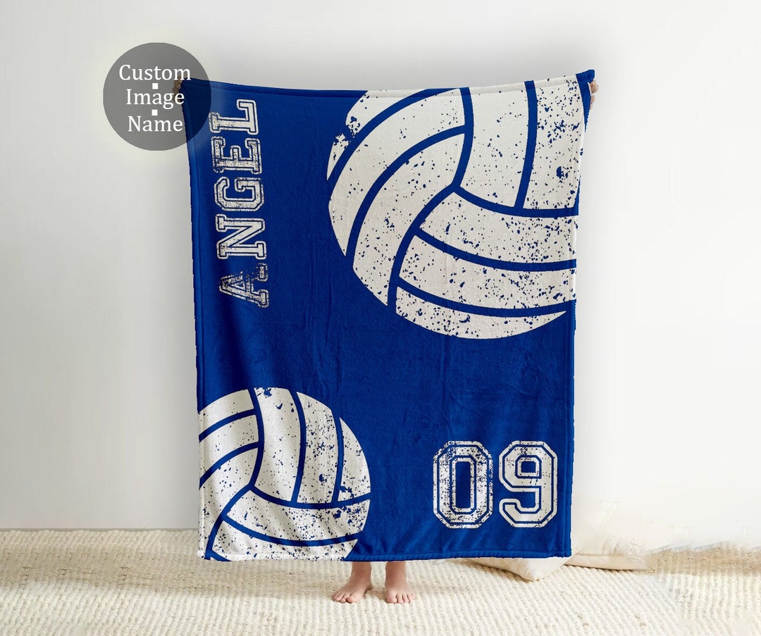 Personalized Sports Team Blanket With Name, Custom Blanket Gift