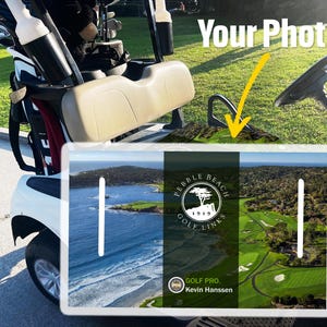 customPersonalization Name  Design Premium Cloth Golf Cart Seat Cover