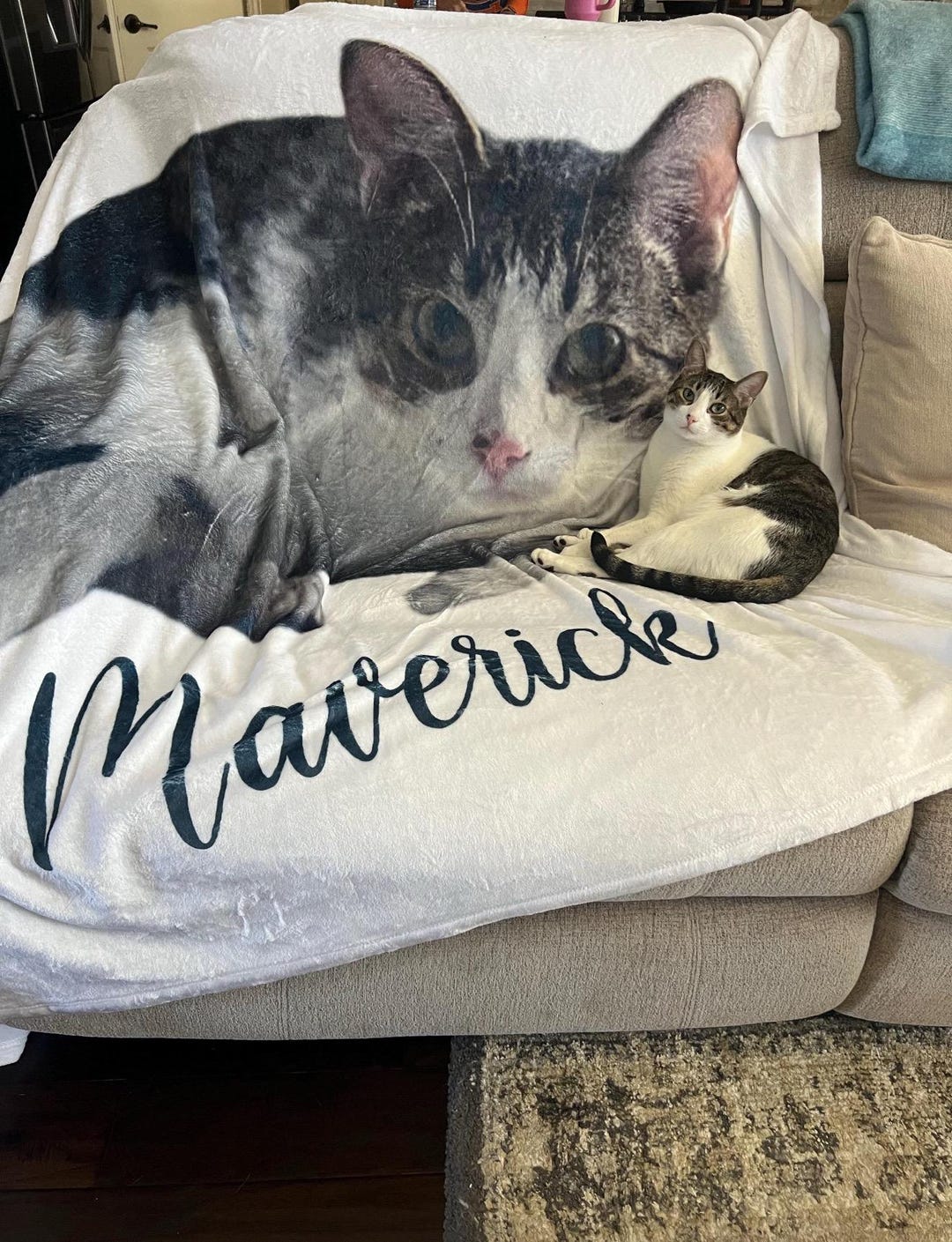 Custom Pet Photo Blanket, Personalized Dog or Cat Blanket - Etsy