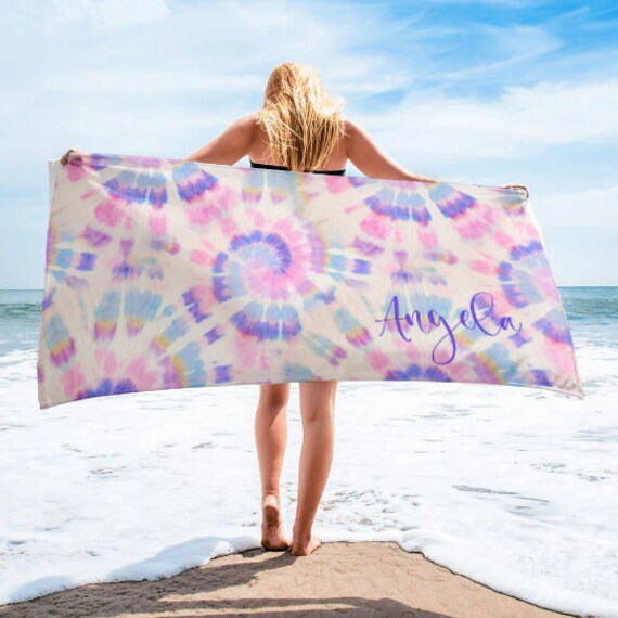 Tie dye bath towels sale