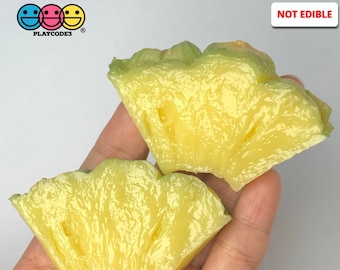 5 pcs Sliced pineapples Fake Food Fruit NOT a Toy Plastic Fake Bakes Food Props Slime Supply PLAYCODE3