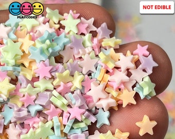 10grams Star Pastel Mix Fimo Slices Mix Fake Clay Sprinkles Decoden Jimmies Slime Supplies Fake Bake Tumbler Shaker Card Filler PLAYCODE3
