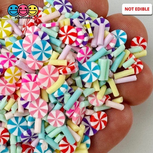 10grams Christmas Holiday Peppermint Clay Sprinkles Slime Supplies Fake Bake Tumbler Shaker Filler PLAYCODE3