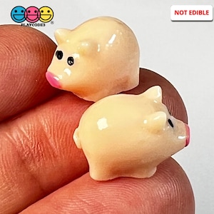 10pcs Piggy Bank Mini Pig Charm Decoden Home Décor Display Resin Cabochons PLAYCODE3