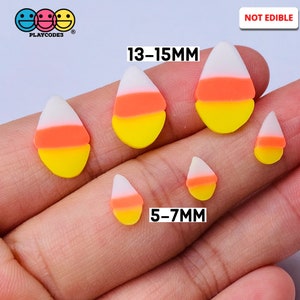 10grams Fake Candy Corn Halloween Fimo Clay Sprinkles Slime Supplies Fake Bake Tumbler Shaker Card Filler PLAYCODE3
