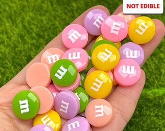 30pcs Fake Candies Easter Pastel Colors Mix Colors Candy Charms Flatback Cabochons Slime Supplies Fake Bake Faux Food Decoden PLAYCODE3