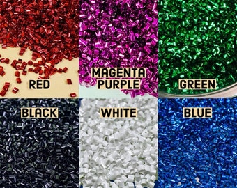 100g 6 Colors Metallic Bingsu Beads Iridescent Crispy Slime Supplies Plastic Straw Cuts Cabochons PLAYCODE3