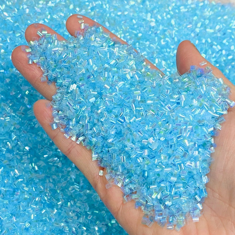 500g Bingsu Beads Crispy Crunchy Iridescent Straw Tube Beads Etsy