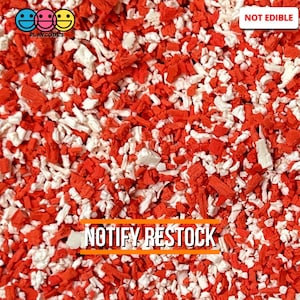10grams Crushed Peppermint Marshmallow Candy Cane Crumbs Faux Sprinkle Crumbles Confetti Sprinkles Slime Supplies Fake Bake PLAYCODE3