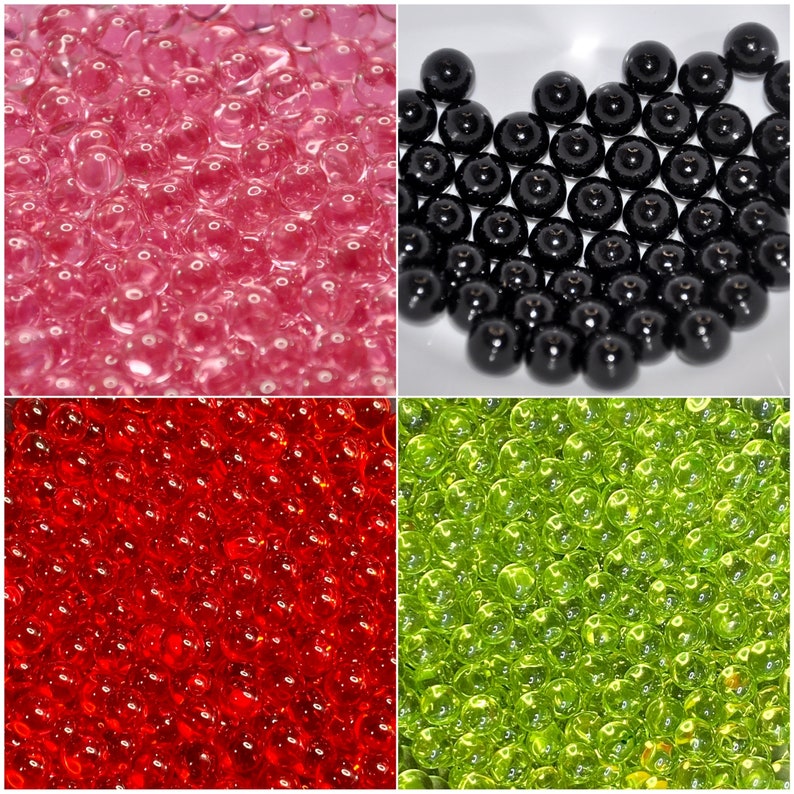 100 grams Boba Caviar Beads Fake 8mm NO HOLES Red Green Pink Etsy