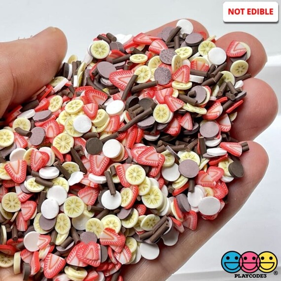 Fruit Fimo Slices Choose from 12 Fruit Types Polymer Clay Fake Sprinkles  Types Decoden Jimmies