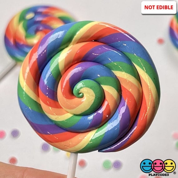 Stained Glass Lollipops with Colorful Swirls