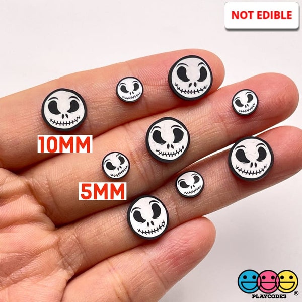 20grams 10/5mm Skull Face Skeleton Fimo Faux Sprinkles Halloween Fake Bake Tumbler Shaker Card Filler PLAYCODE3