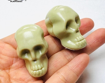 10pcs Skull Large Caveman Skeleton Cabochon Charm Halloween Slime Supplies Fake Bake Headband Hair bow Accessories Decoden PLAYCODE3